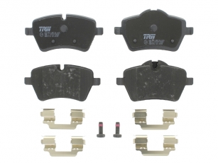 Купить GDB1712 TRW Тормозные колодки передние Купер (1.4, 1.6, 2.0) подготовлено для датчика износа колодок